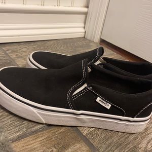 Black slip on vans